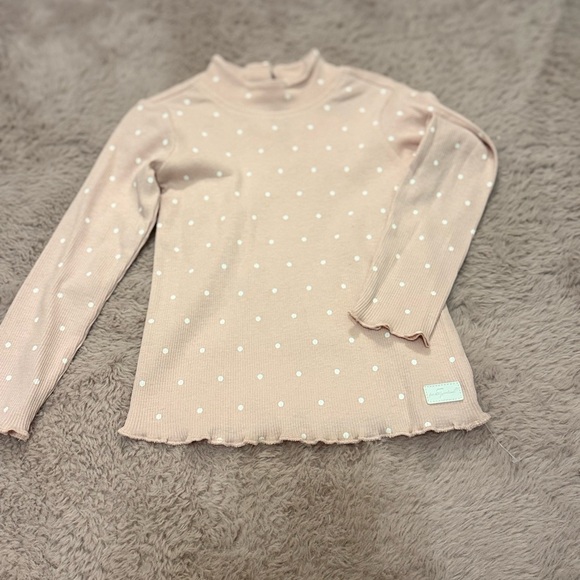 7 For All Mankind Pink and White Long Sleeve Tee - Picture 1 of 5